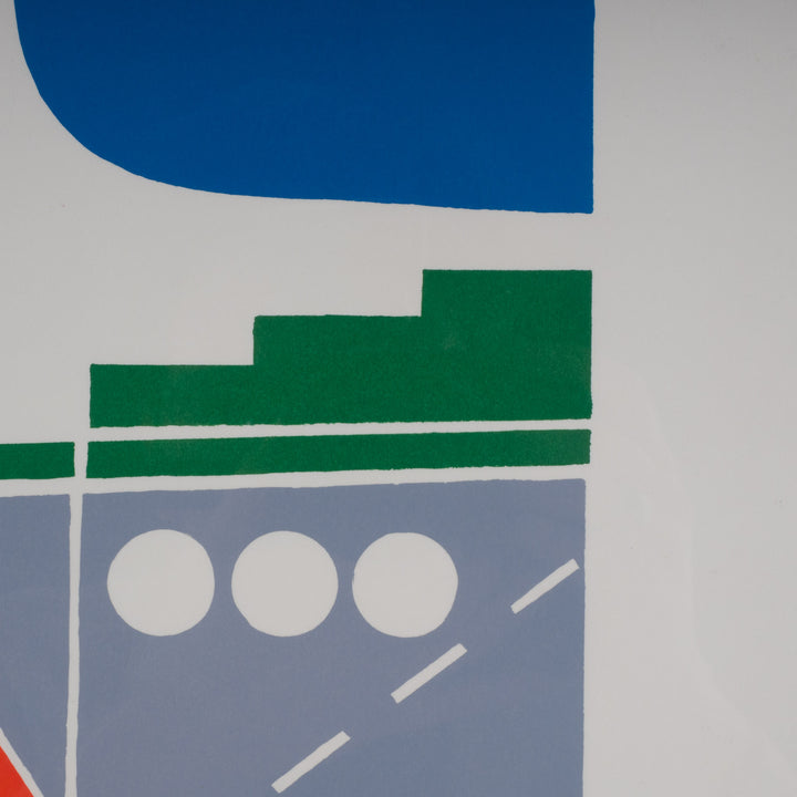 Lithografie 'Compositie in Evenwicht' door Ed Cafmeyer