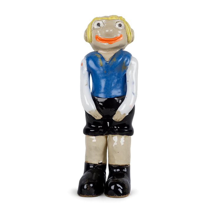 Keramisch geglazuurd beeld 'De Vriendelijke Wachter'