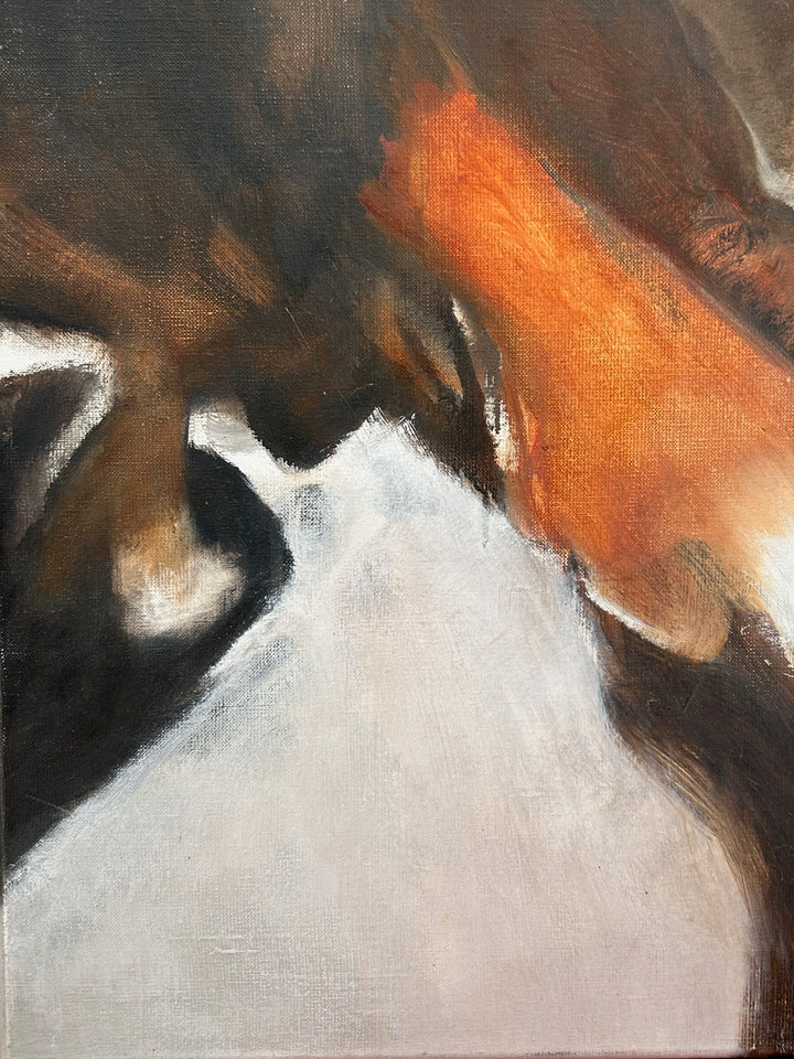 Abstract Schilderij  – Warmte, Beweging en Verstilling in Aardetinten / 60 x 60 x 2 cm