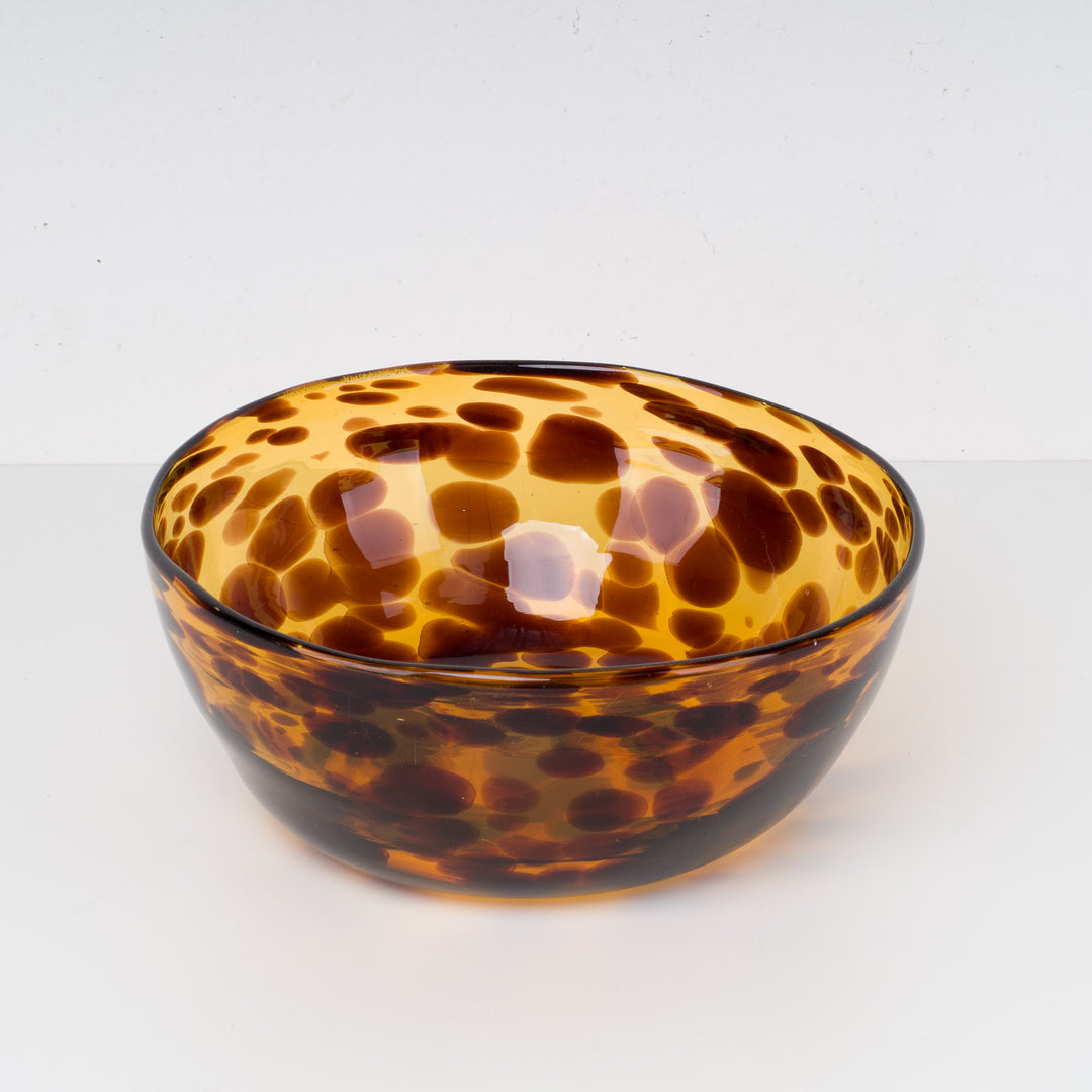 Large Mouth-blown Turtle Motif Bowl – Unique and Charming