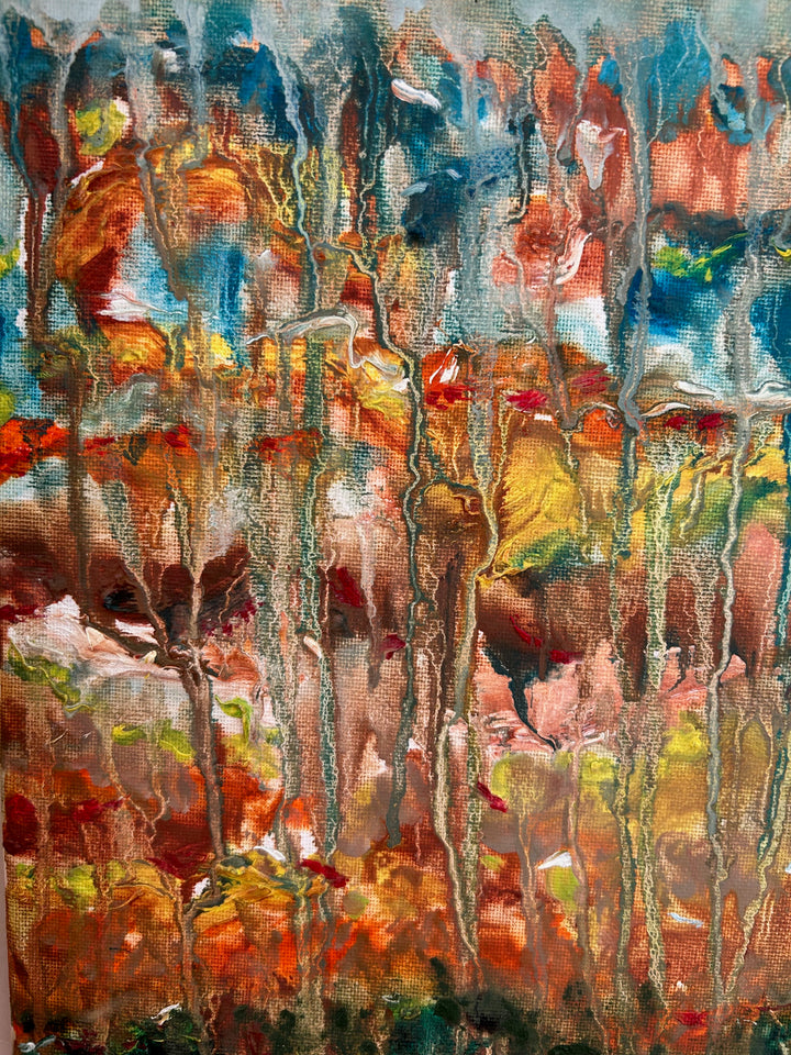 Schilderij Gumea – een landschap dat zachtjes wegvloeit
