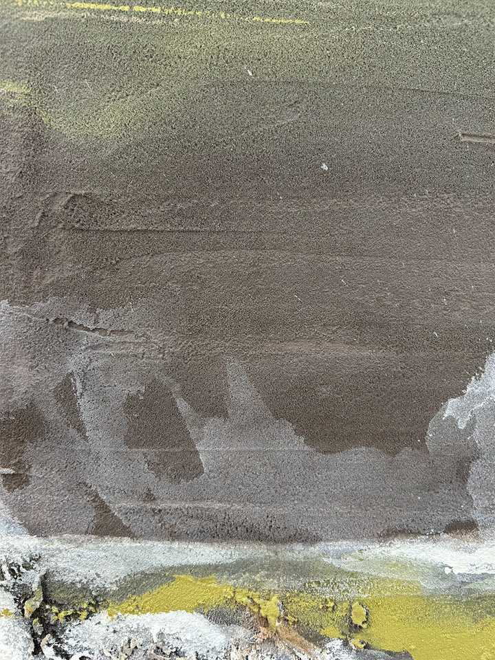 Verweerde Horizon – Abstract Structuurschilderij (2) / 50,5 x 50,5 x 3,5 cm