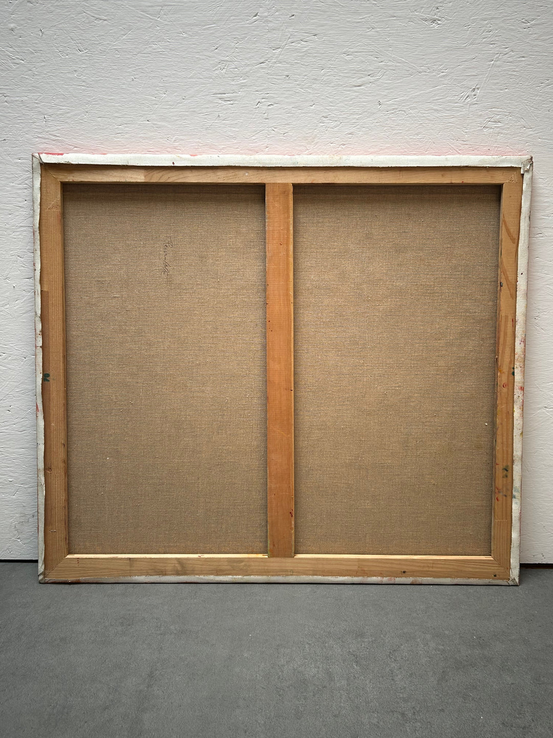Expressief Bloemenveld in Olieverf – Gesigneerd – 80 x 70 x 1,5 cm