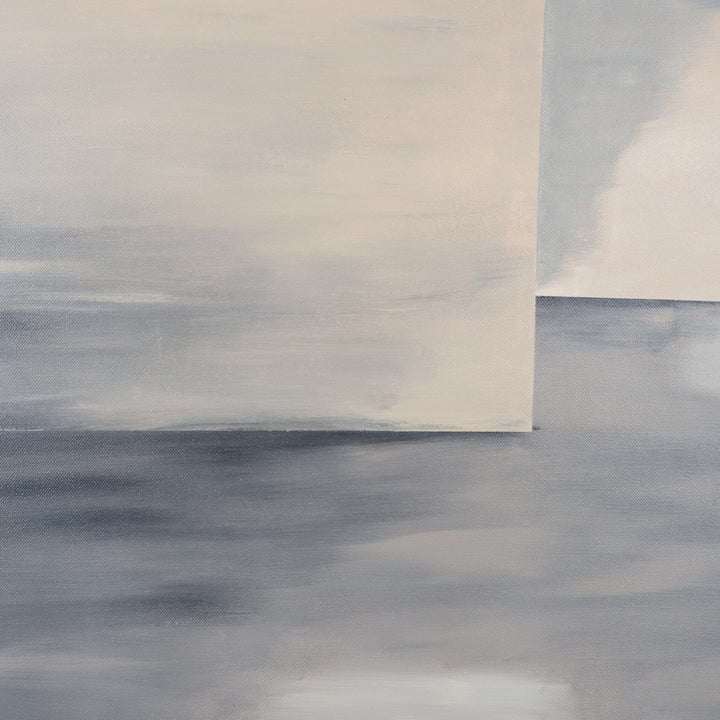 Subtiele verstilling – schilderij van Atelier S - 80x80,5cm