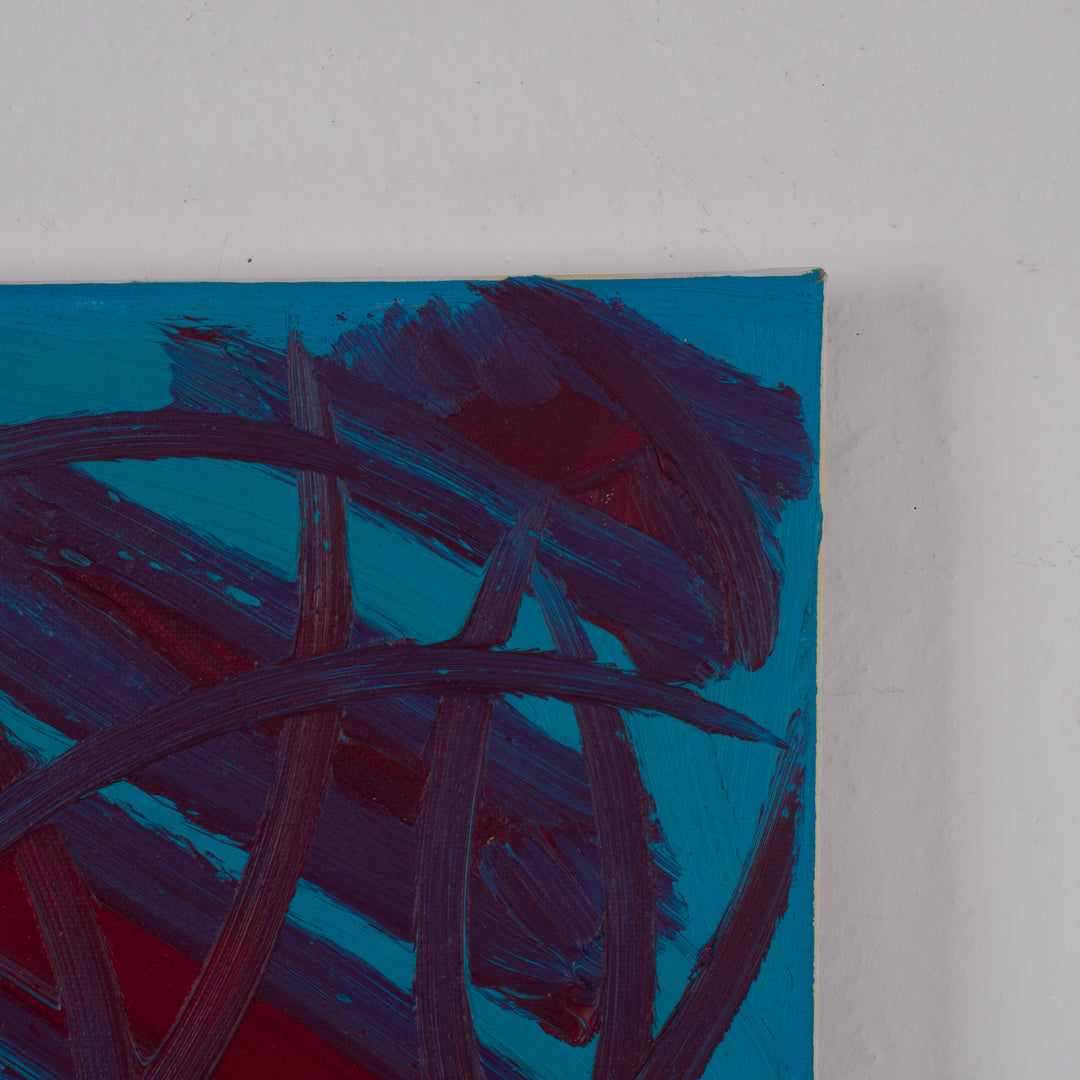 Abstract schilderij 'Gekruiste Stromen' uit 2022