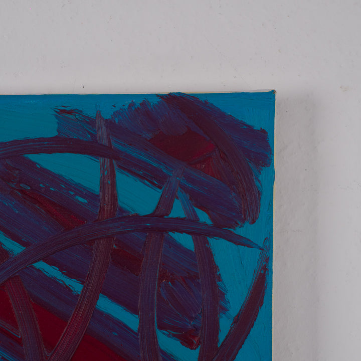 Abstract schilderij 'Gekruiste Stromen' uit 2022