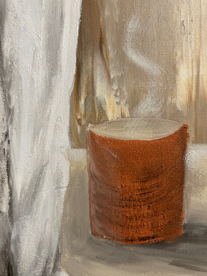 Schilderij "Stilte tussen twee momenten - La Résonance" – 80 x 60 x 4 cm