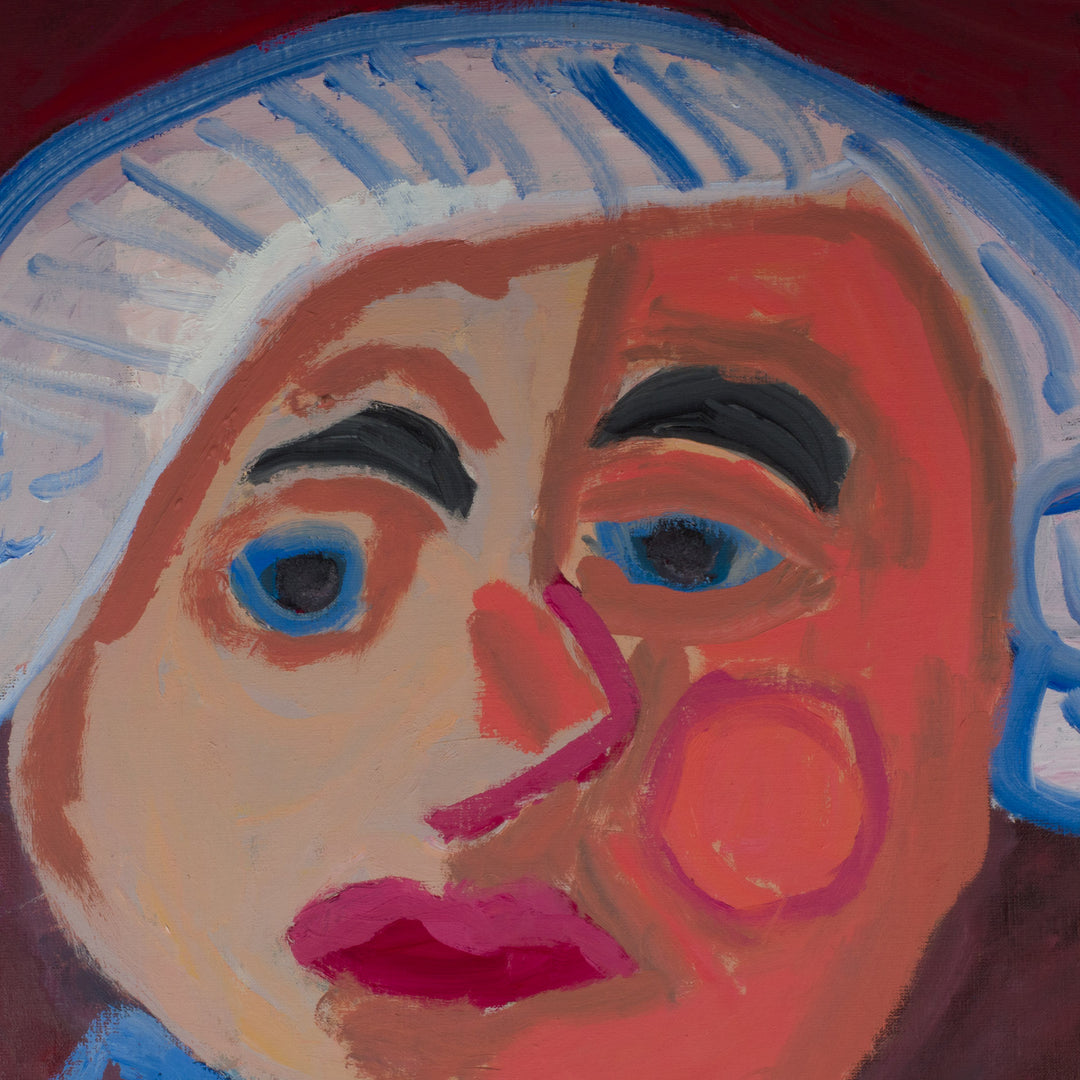 Expressief Portret door Piet Lemahieu – 108 × 138 × 2,5 cm