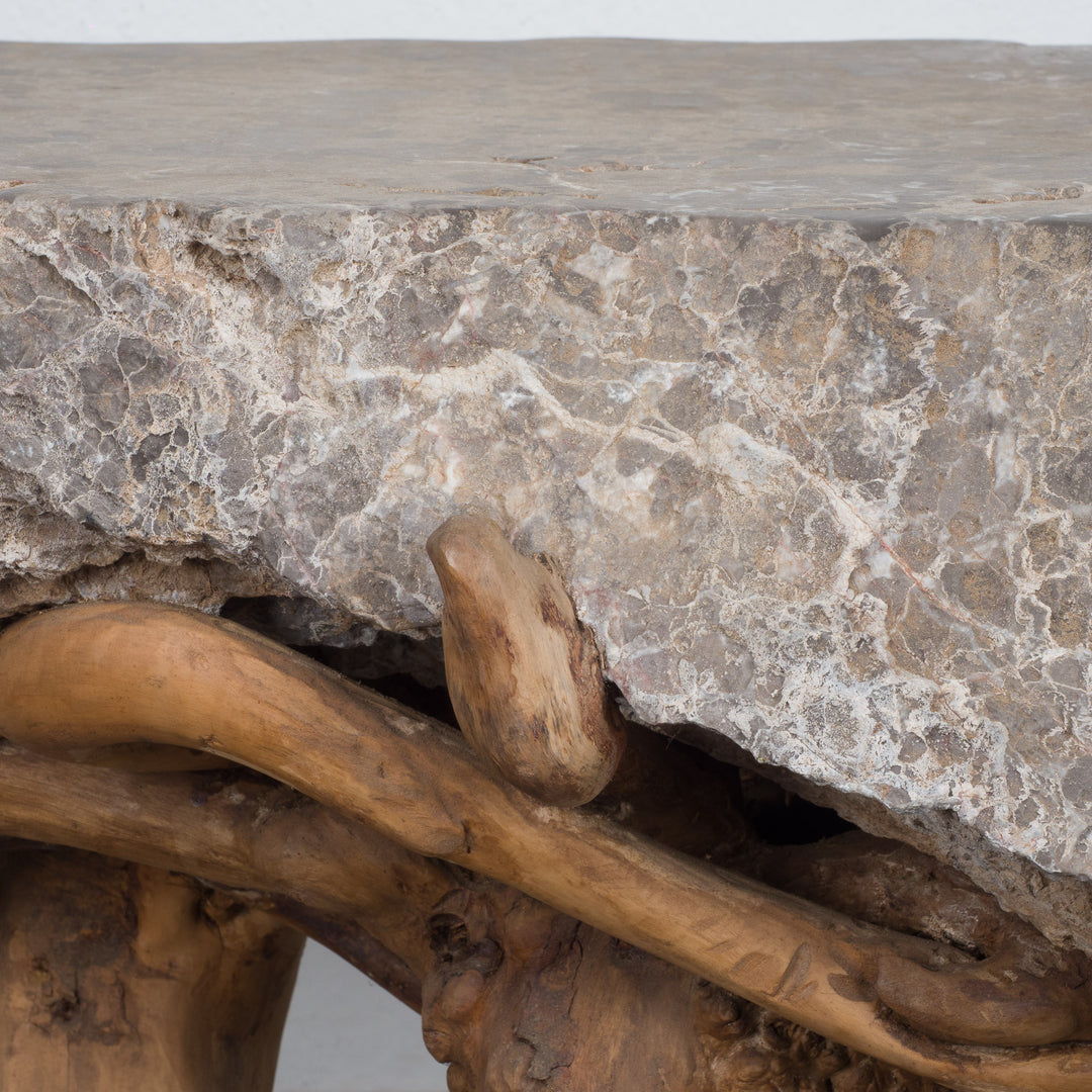 Unique side table or coffee table in cast concrete - authentic design