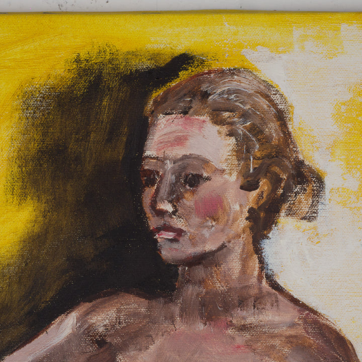 Schilderij “Staand Naakt in Geel”