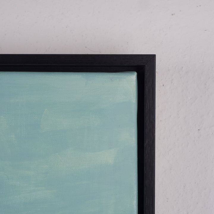 Schilderij van jonge voetballer in blauw – Atelier S