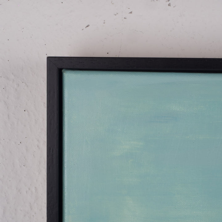 Schilderij van jonge voetballer in blauw – Atelier S