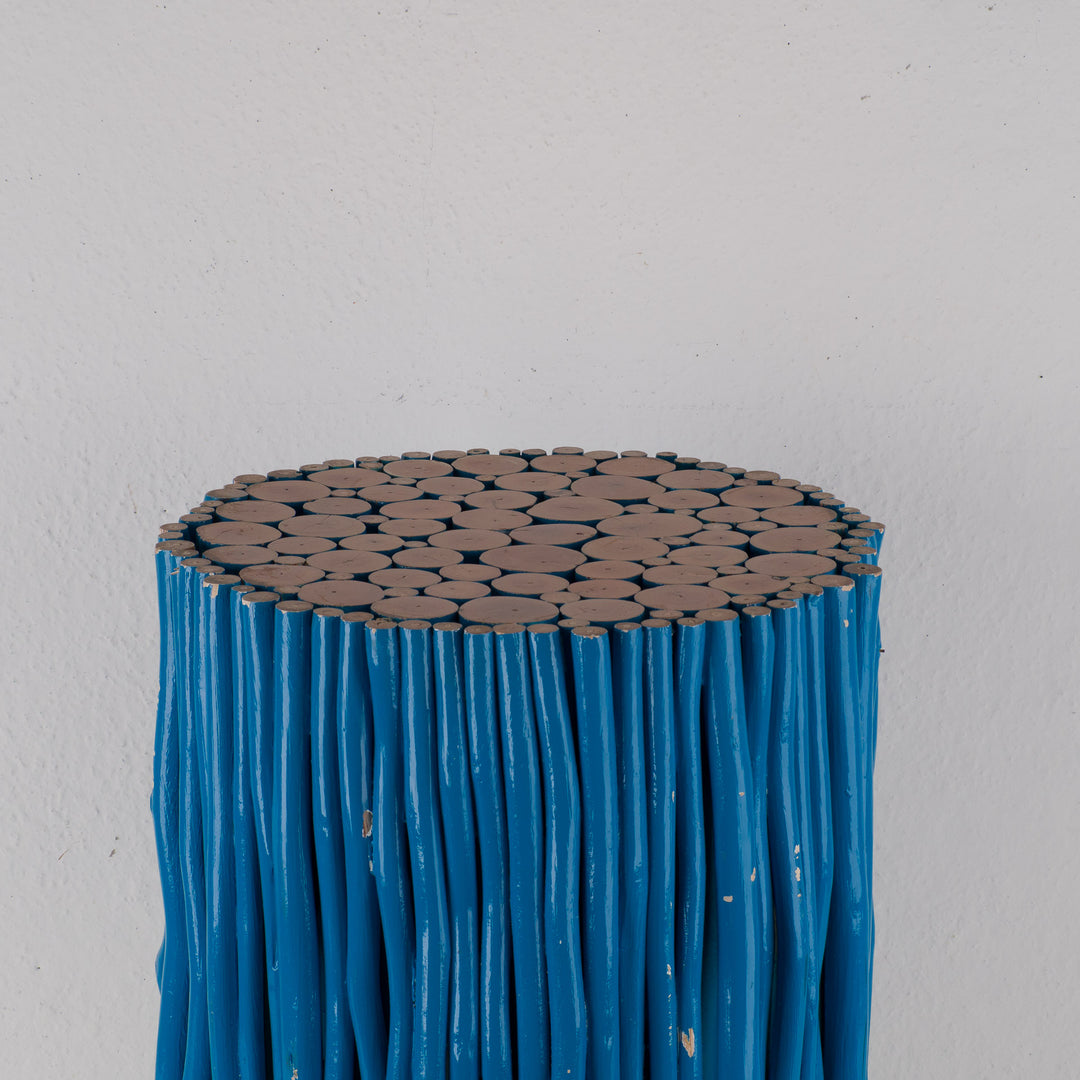 Super nice stool with wooden twigs