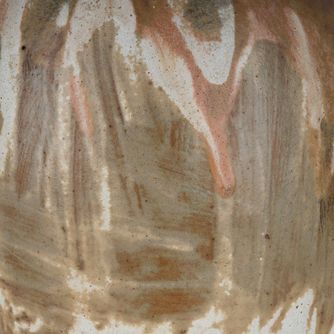 Ceramic vase with drip glaze from the Art Deco period