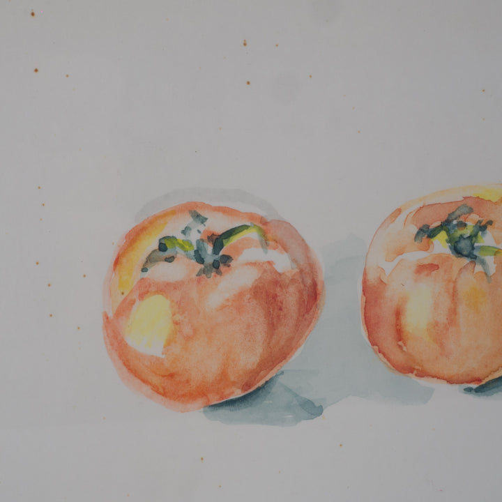Aquarellen van S. Matthys (1997) in één kader – 50 x 40 x 2 cm