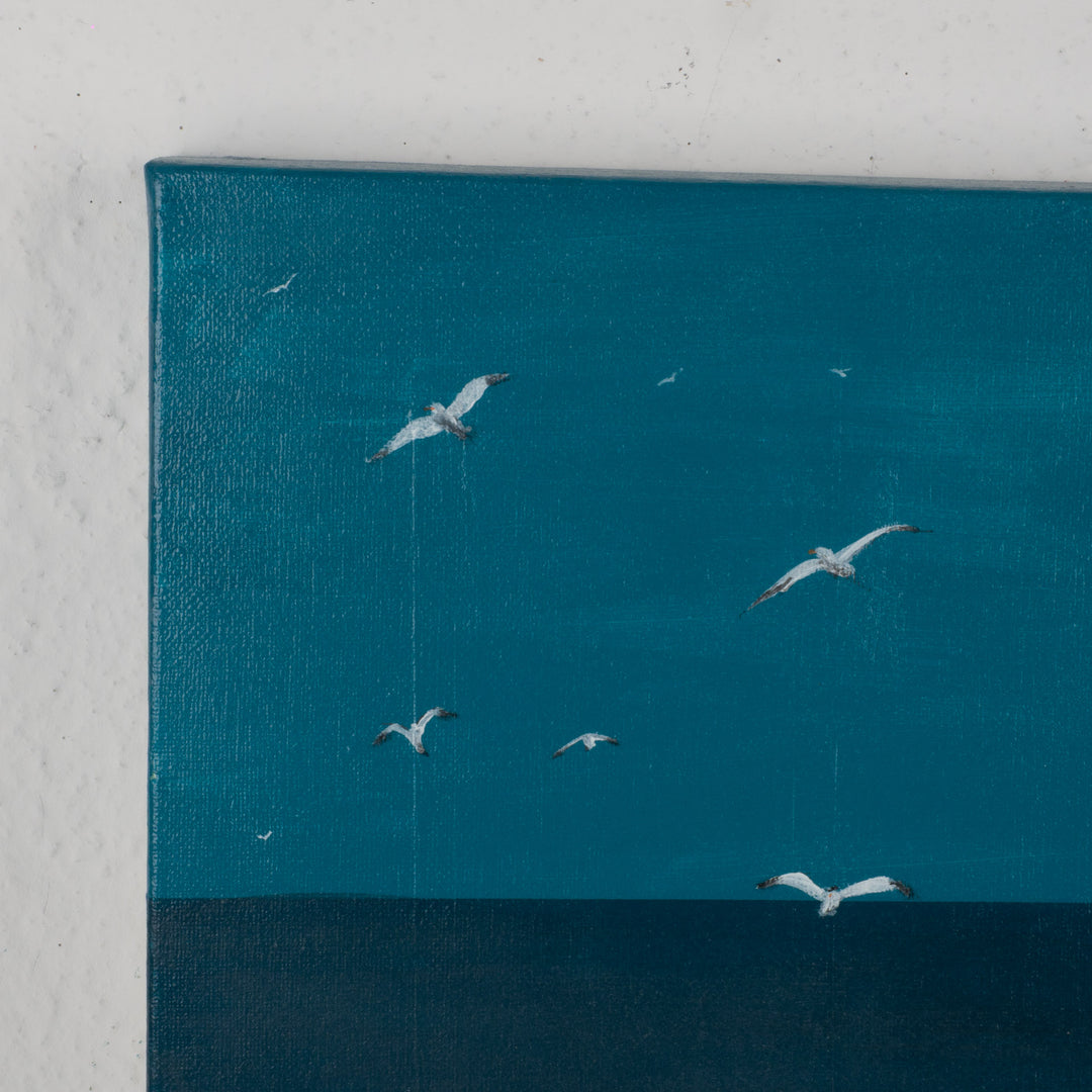 Schilderij Atelier S – 'Waar de Horizon Begint' - 50 x 50 x 3,5 cm
