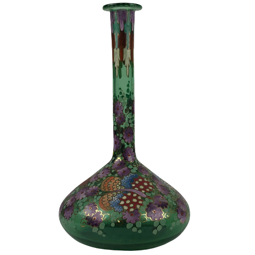 After an Art Nouveau example - glass Spanish vase