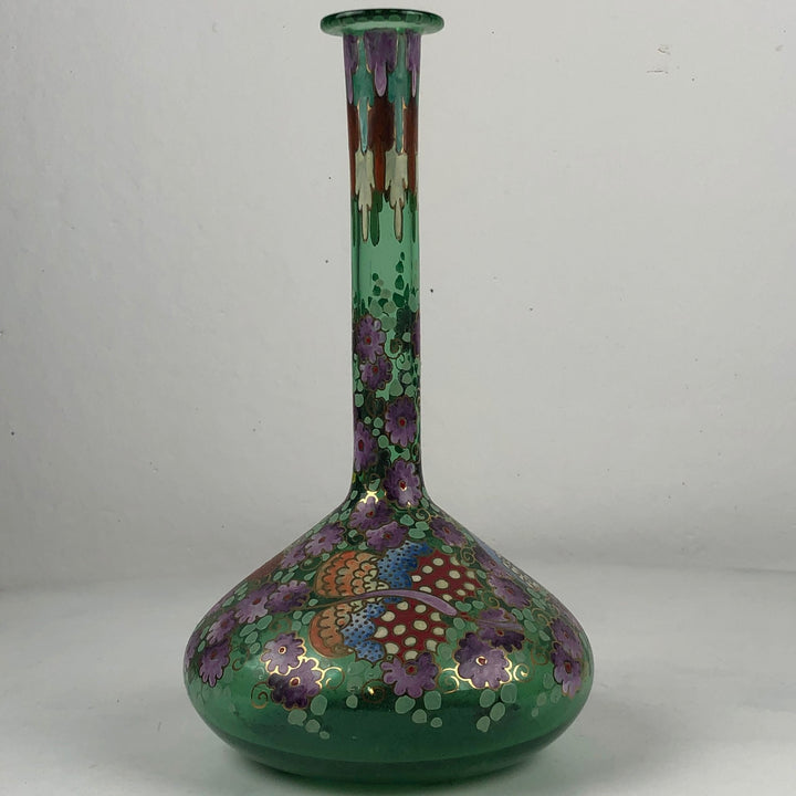 After an Art Nouveau example - glass Spanish vase