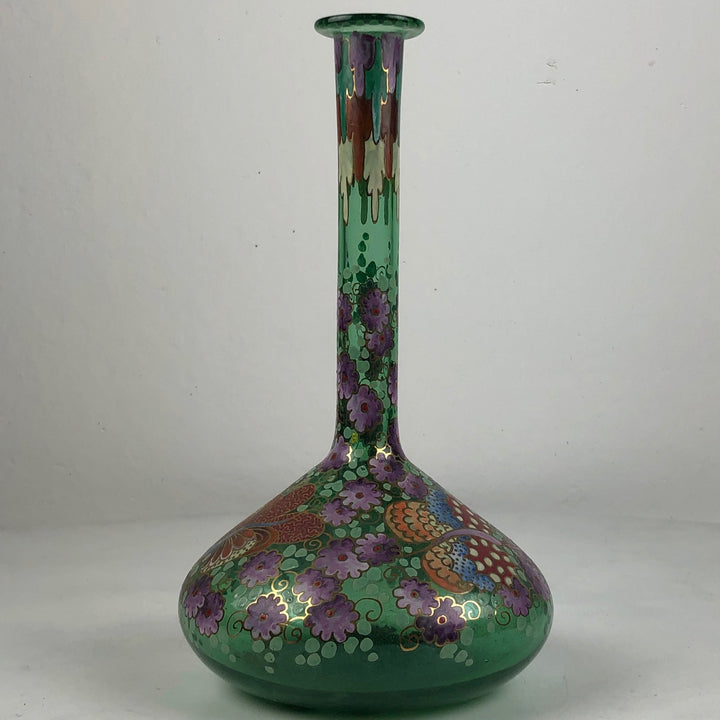 After an Art Nouveau example - glass Spanish vase