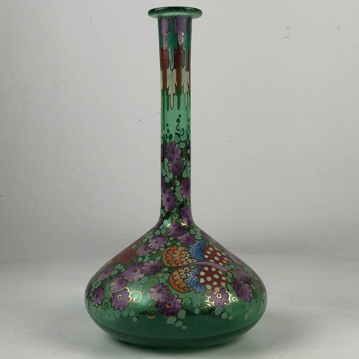 After an Art Nouveau example - glass Spanish vase