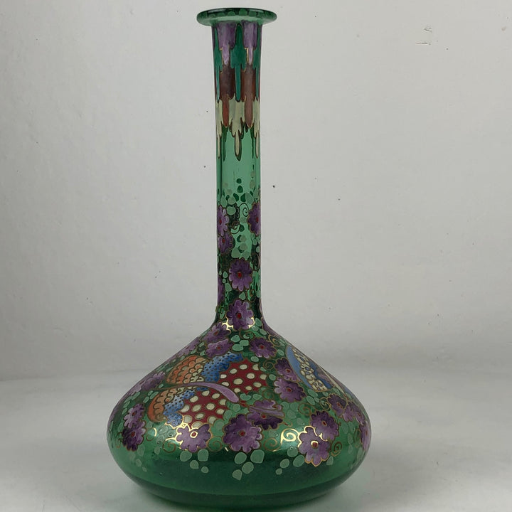 After an Art Nouveau example - glass Spanish vase