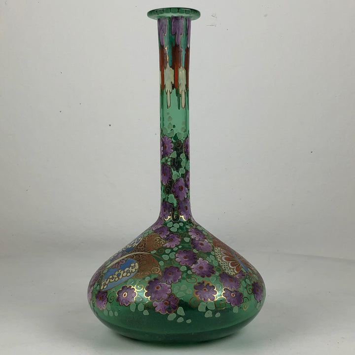 After an Art Nouveau example - glass Spanish vase