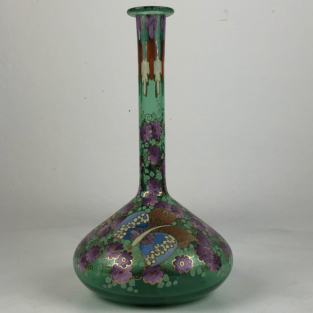 After an Art Nouveau example - glass Spanish vase