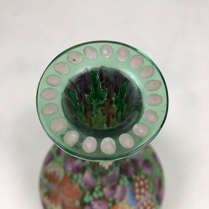 After an Art Nouveau example - glass Spanish vase