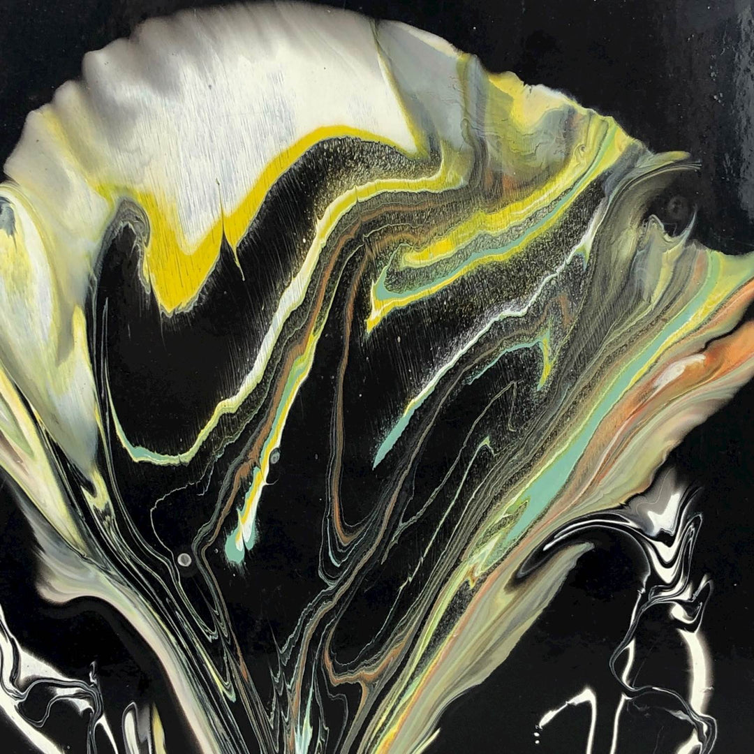 Hedendaags fluid art paneel