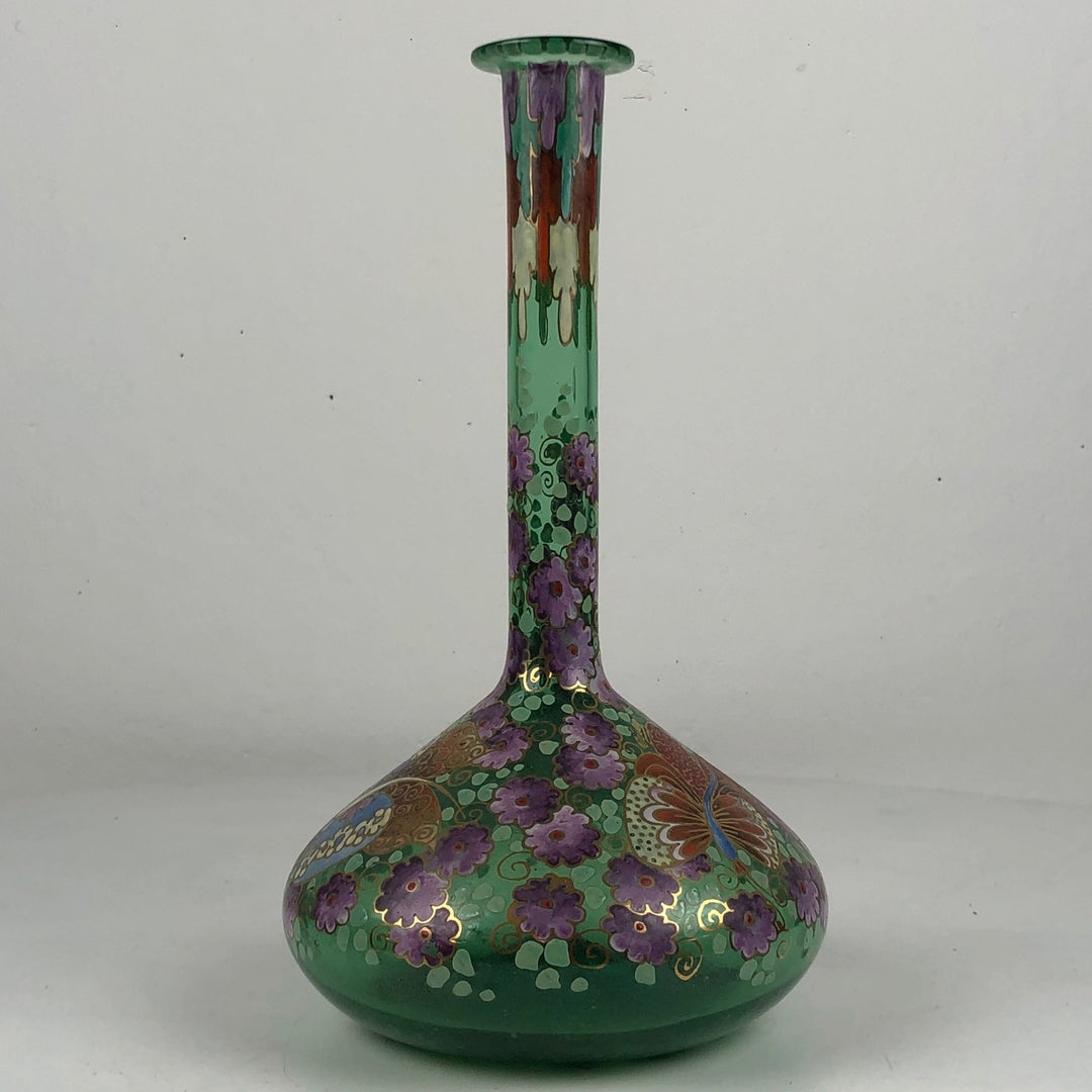 After an Art Nouveau example - glass Spanish vase