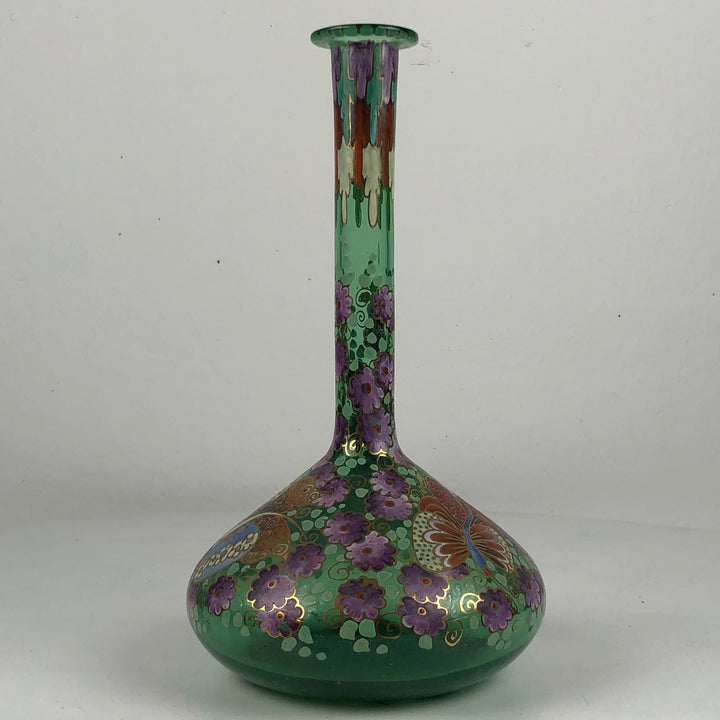 After an Art Nouveau example - glass Spanish vase