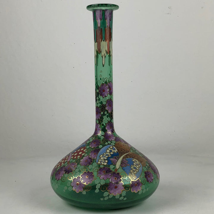 After an Art Nouveau example - glass Spanish vase