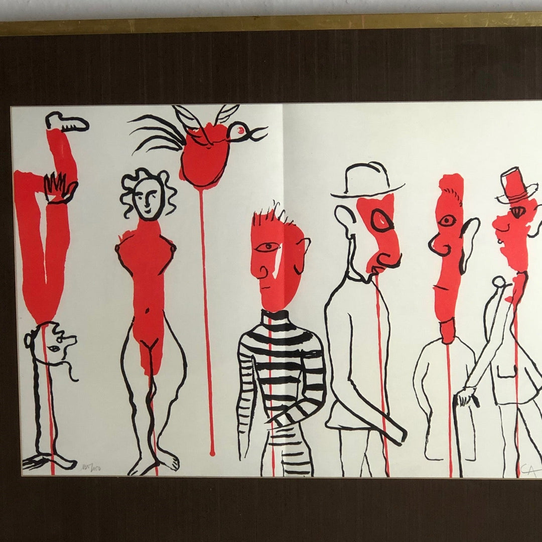 Lithografie 'Crimineel in het midden' door Alexander Calder - De Tuin Der Kunsten