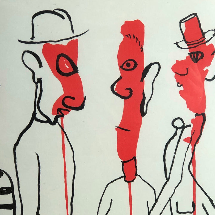 Lithografie 'Crimineel in het midden' door Alexander Calder - De Tuin Der Kunsten