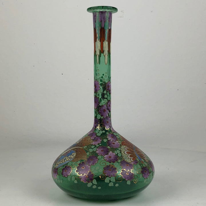 After an Art Nouveau example - glass Spanish vase