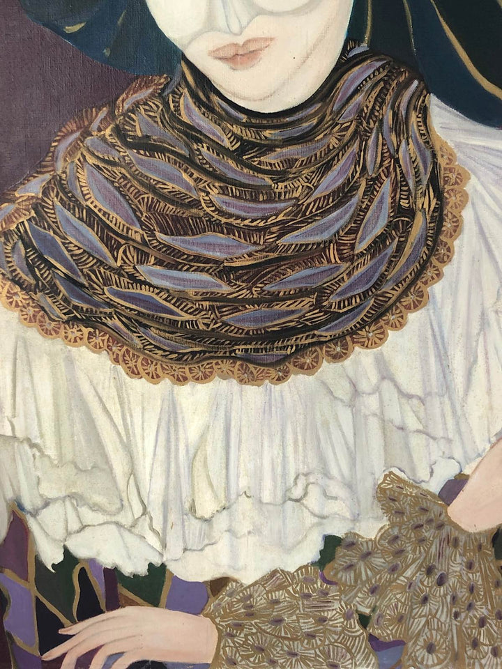 Schilderij van een Venetiaanse vrouw - De Tuin Der Kunsten