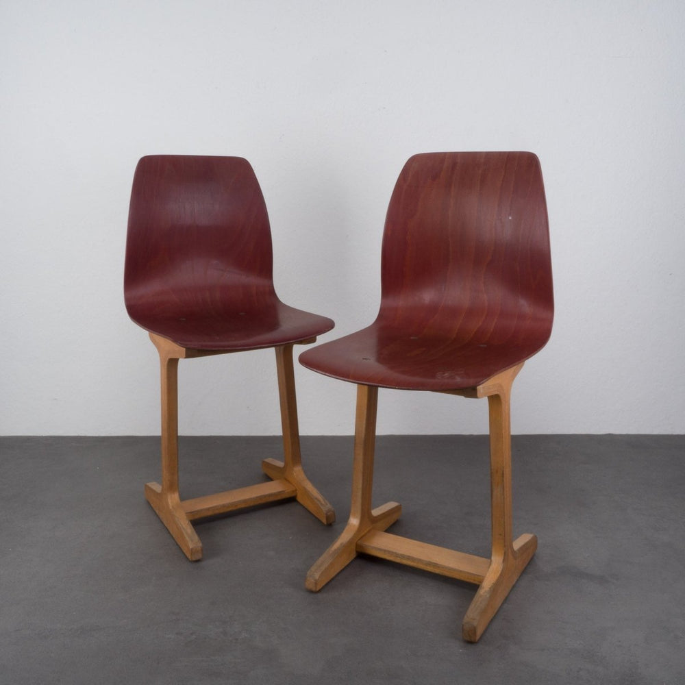 Set van 2 jaren 60 Pagolz Adam Stegner stoelen - De Tuin Der Kunsten