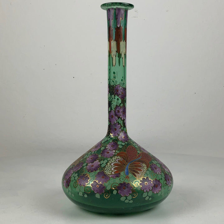 After an Art Nouveau example - glass Spanish vase