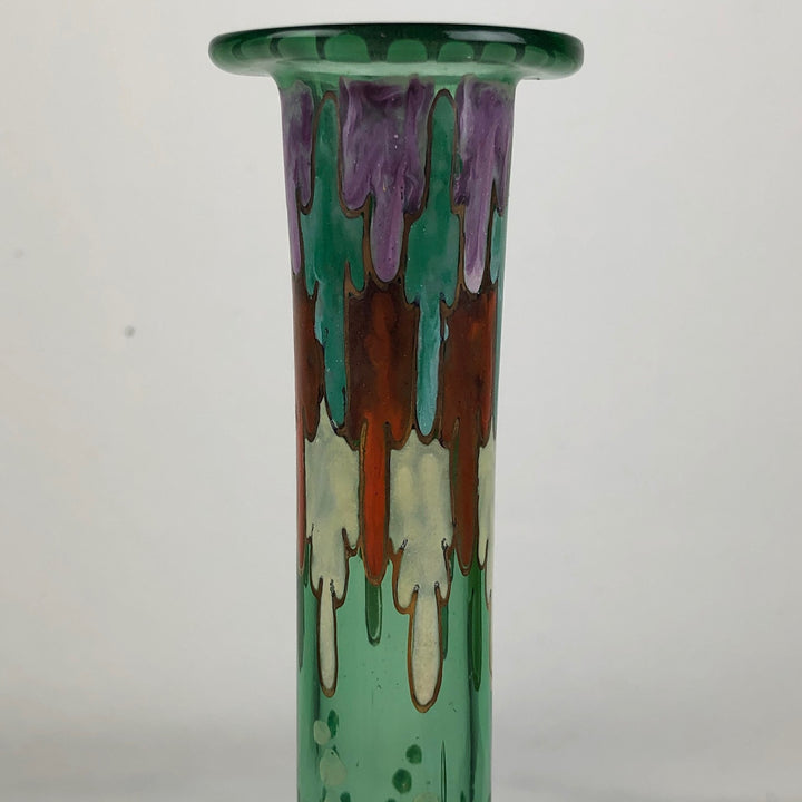 After an Art Nouveau example - glass Spanish vase