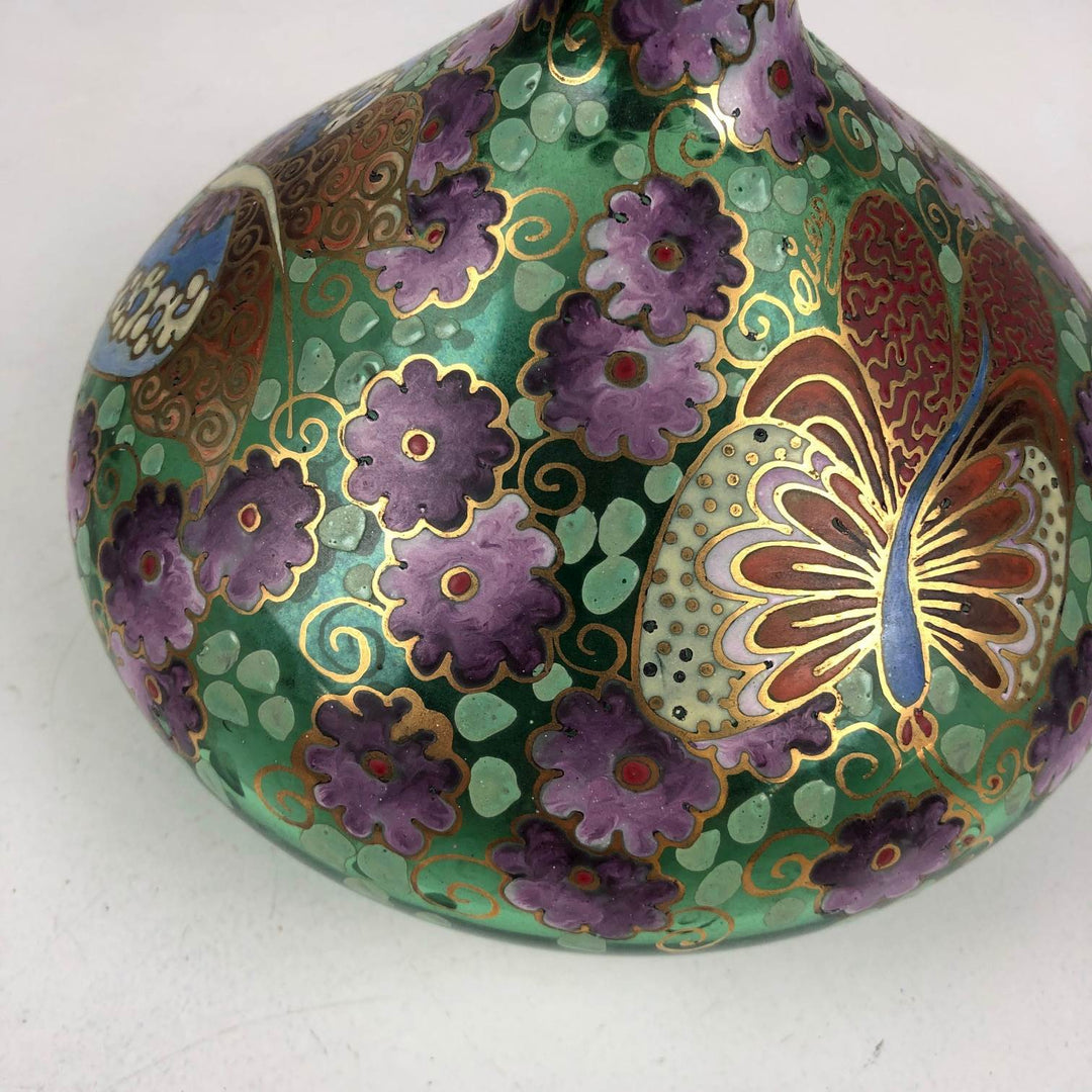 After an Art Nouveau example - glass Spanish vase