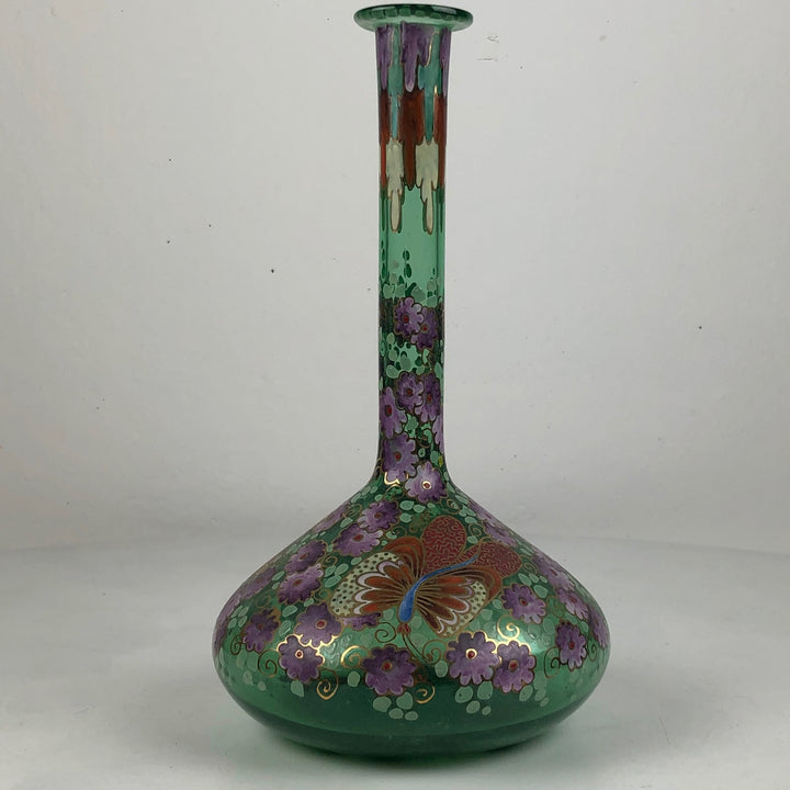 After an Art Nouveau example - glass Spanish vase